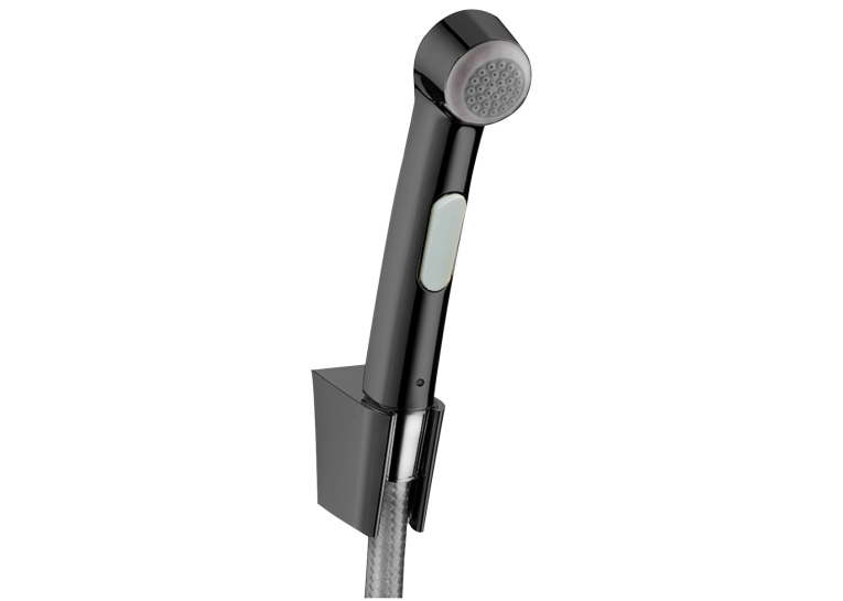 Гігієнічний душ Hansgrohe зі шлангом 125 см та тримачем Brushed Black Chrome 32129340