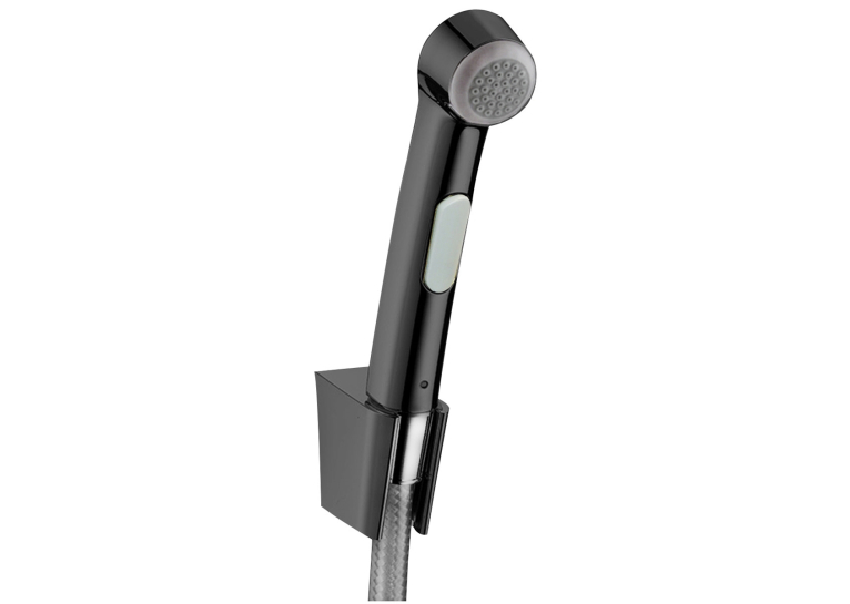 Гігієнічний душ Hansgrohe зі шлангом 125 см та тримачем Brushed Black Chrome 32129340