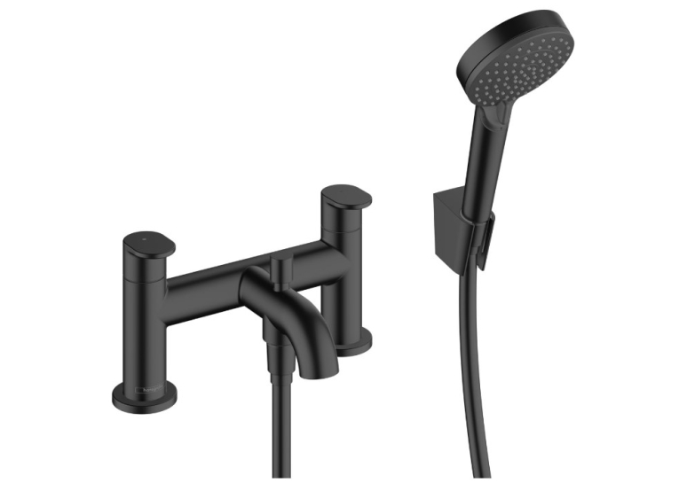 Смеситель Hansgrohe Vernis Blend на борт ванны, черный матовый 71461670