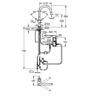Смеситель сенсорный для кухни Grohe Minta Touch 31358001