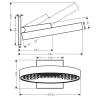 Верхній душ Hansgrohe Rainfinity 360 1jet з утримувачем 26230670