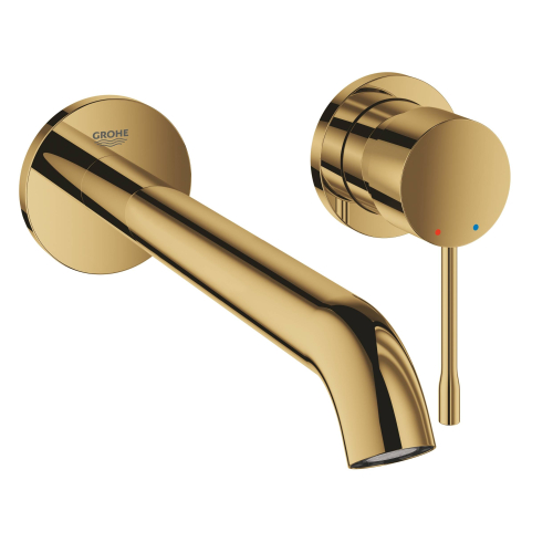 Змішувач для раковини на два отвори GROHE Essence L-Size 19967GL1 Золото