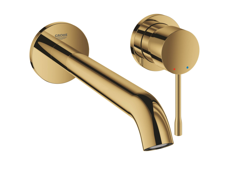 Змішувач для раковини на два отвори GROHE Essence L-Size 19967GL1 Золото