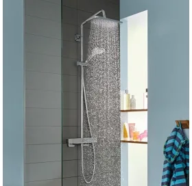 Душова система з термостатом Hansgrohe Croma E Showerpipe 280 1jet EcoSmart 27660000