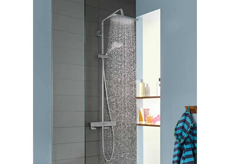 Душова система з термостатом Hansgrohe Croma E Showerpipe 280 1jet EcoSmart 27660000