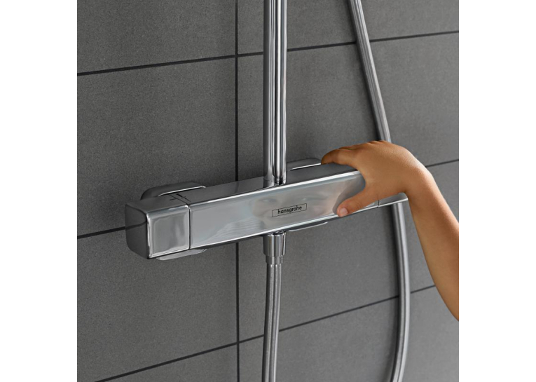 Душова система з термостатом Hansgrohe Croma E Showerpipe 280 1jet EcoSmart 27660000