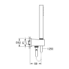 Душевой набор, 1 режим струи Grohe Euphoria Cube Stick, 26405000
