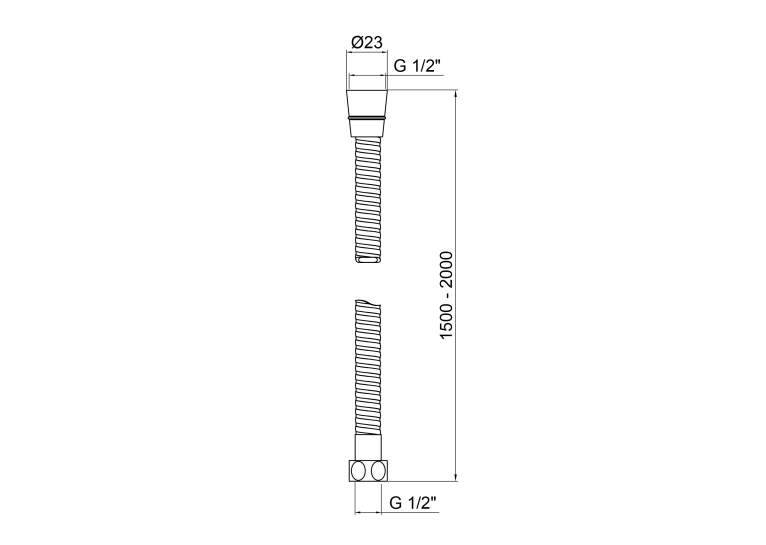 Шланг Lidz Niagara 12 1,5 м LDNIA12CRM35460 Chrome