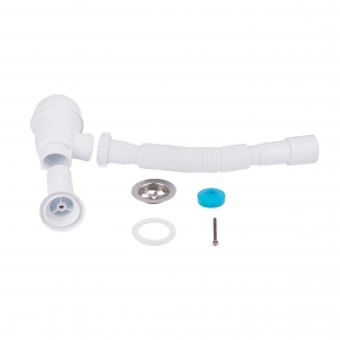 Сифон для кухонной мойки Lidz (WHI) (LIDZWHI6005M00100)