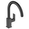 Смеситель для кухонной мойки Hansgrohe Vernis Shape M35, черный матовый 71871670