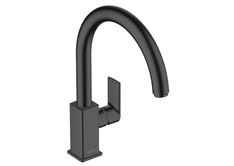Смеситель для кухонной мойки Hansgrohe Vernis Shape M35, черный матовый 71871670