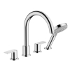 Змішувач на борт ванни Hansgrohe Vernis Shape з душовим гарнітуром 71459000 хром