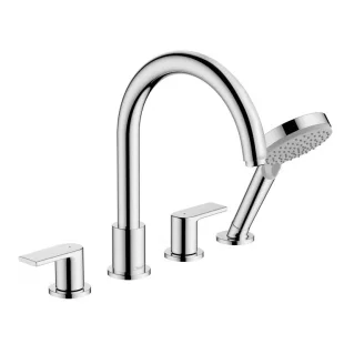 Змішувач на борт ванни Hansgrohe Vernis Shape з душовим гарнітуром 71459000 хром
