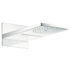 Верхній душ Hansgrohe Raindance Rainfall 180 AIR 2jet, хром/білий 28433400