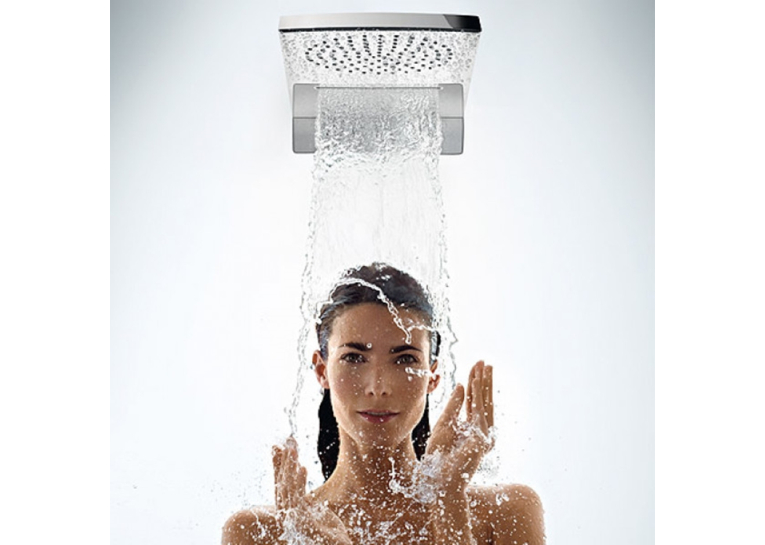 Верхній душ Hansgrohe Raindance Rainfall 180 AIR 2jet, хром/білий 28433400