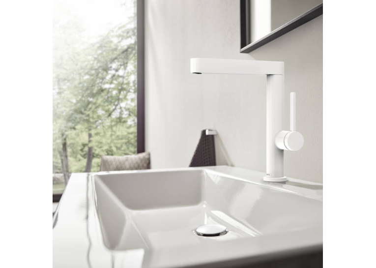 Смеситель Hansgrohe Finoris для раковины, белый матовый 76060700