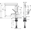 Смеситель Hansgrohe Finoris для раковины, белый матовый 76060700