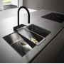 Змішувач для кухні Hansgrohe Aquno Select M81 з висувним душем, чорний 73831670