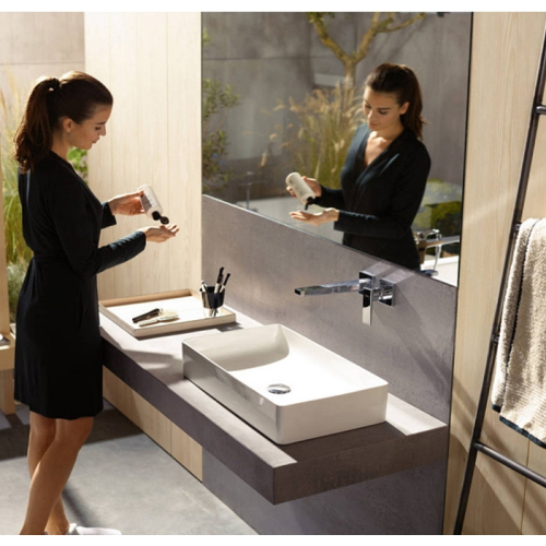 Смеситель для раковины настенный Hansgrohe Metropol Brushed Black Chrome 32526340