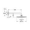 Верхний душ с кронштейном Grohe Rainshower Cosmopolitan 26052000