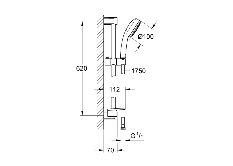 Душовий гарнітур Grohe New Tempesta Cosmopolitan 100 27929002