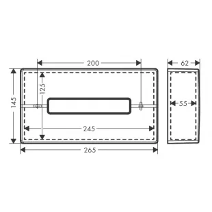 Держатель для салфеток Hansgrohe AddStoris 41774140 бронза матовый