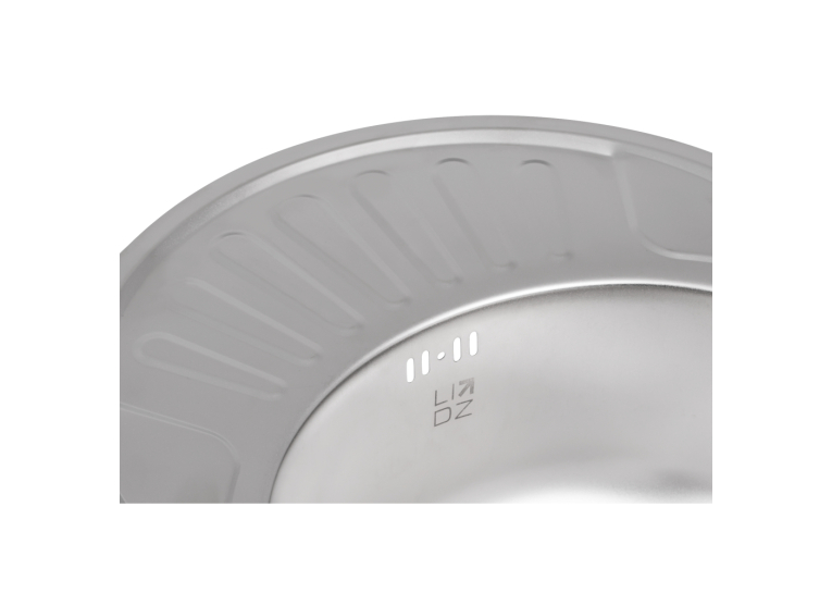  Кухонна мийка Lidz 5745 Satin 0,8 мм (LIDZ5745SAT08)