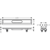 Монтажный комплект для Hansgrohe uBox universal 600 мм 56010180