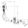 Сифон для ванны с наполнением Hansgrohe Exafill S 58113000
