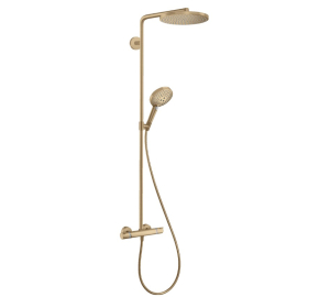 Душова система з термостатом Hansgrohe Raindance Select S Showerpipe 240 1jet Brushed Bronze 27633140