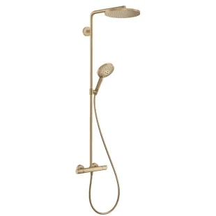 Душевая система с термостатом Hansgrohe Raindance Select S Showerpipe 240 1jet Brushed Bronze 27633140