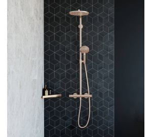 Душевая система с термостатом Hansgrohe Raindance Select S Showerpipe 240 1jet Brushed Bronze 27633140
