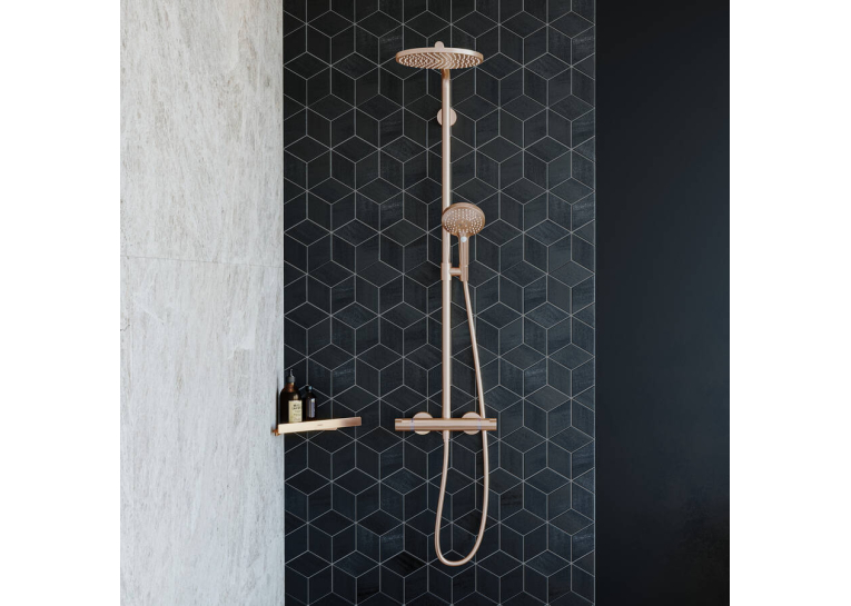 Душова система з термостатом Hansgrohe Raindance Select S Showerpipe 240 1jet Brushed Bronze 27633140