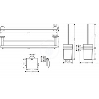 Набір аксесуарів Hansgrohe Logis Universal 41727000