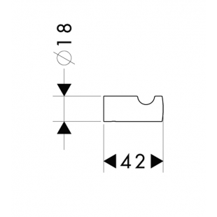 Крючок Hansgrohe Logis 40511000