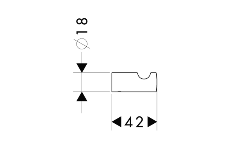 Гачок Hansgrohe Logis 40511000
