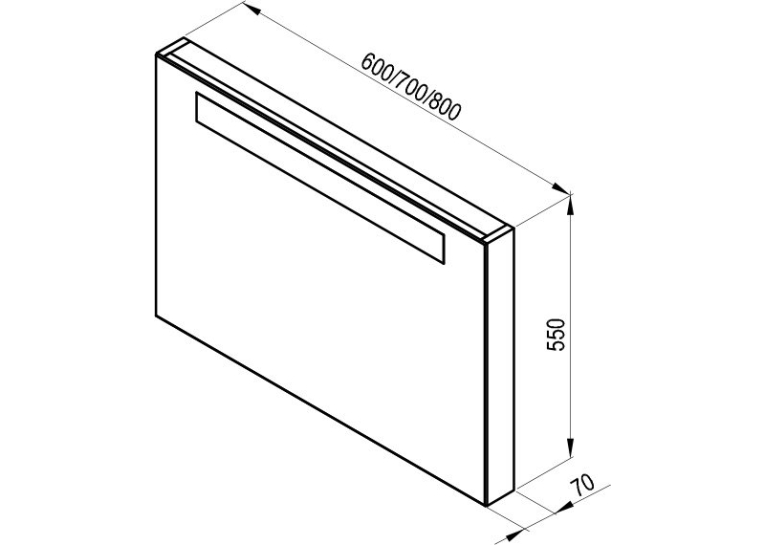 Зеркало Ravak Classic 600 Капучино X000000953