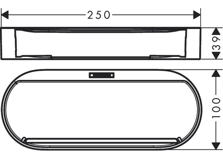 Кошик для зберігання Hansgrohe WallStoris 27913670, чорний