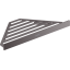 Угловая полка Hansgrohe AddStoris 41741340, черный матовый хром