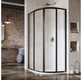 Душевая кабина Ravak Supernova SKCP4-90 195 Чёрный TRANSPARENT 3117O302Z1