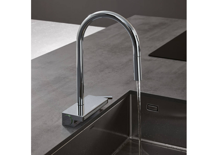 Смеситель для кухни Hansgrohe Aquno Select M81 с выдвижным душем, хром 73831000