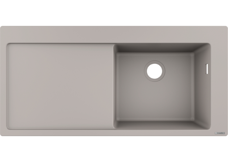 Кухонна мийка Hansgrohe S514-F450 із сушаркою зліва Concretegrey 43314380
