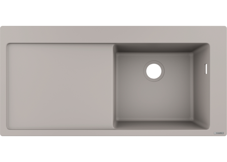 Кухонная мойка Hansgrohe S514-F450 с сушилкой слева Concretegrey 43314380