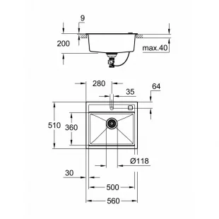 Кухонная мойка Grohe K700 31651AP0