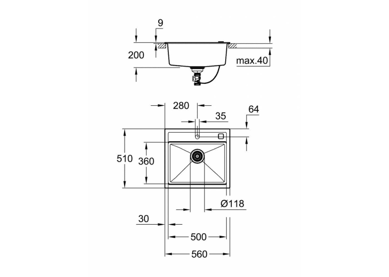 Кухонная мойка Grohe K700 31651AP0