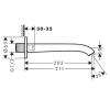 Излив Hansgrohe Vivenis для ванны, хром 75410000