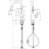 Змішувач для кухні Hansgrohe Focus M42 з висувним виливом 71801000