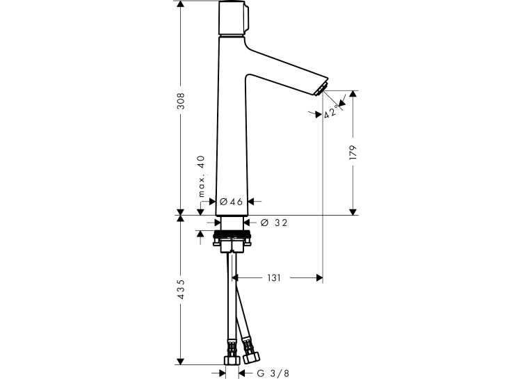 Смеситель для раковины Hansgrohe Talis Select S 72045000