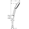 Душовий набір Hansgrohe Pulsify 105 1jet із душовим шлангом 125 см 24301000 (Пошкоджене пакування)