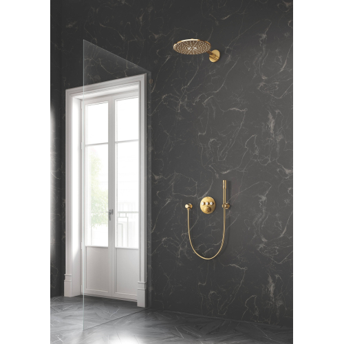 Верхний душ с кронштейном Grohe Rainshower 310 SmartActive 26475GL0 Золото